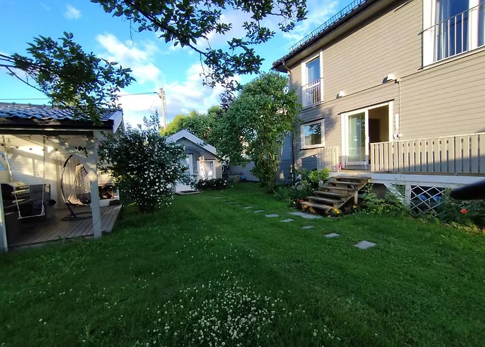 Apartamento With The Garden Hokksund